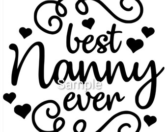Best Nanny Svg Etsy