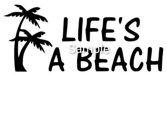 Download Life S A Beach Svg Etsy