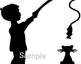Download Boy Fishing Svg Etsy