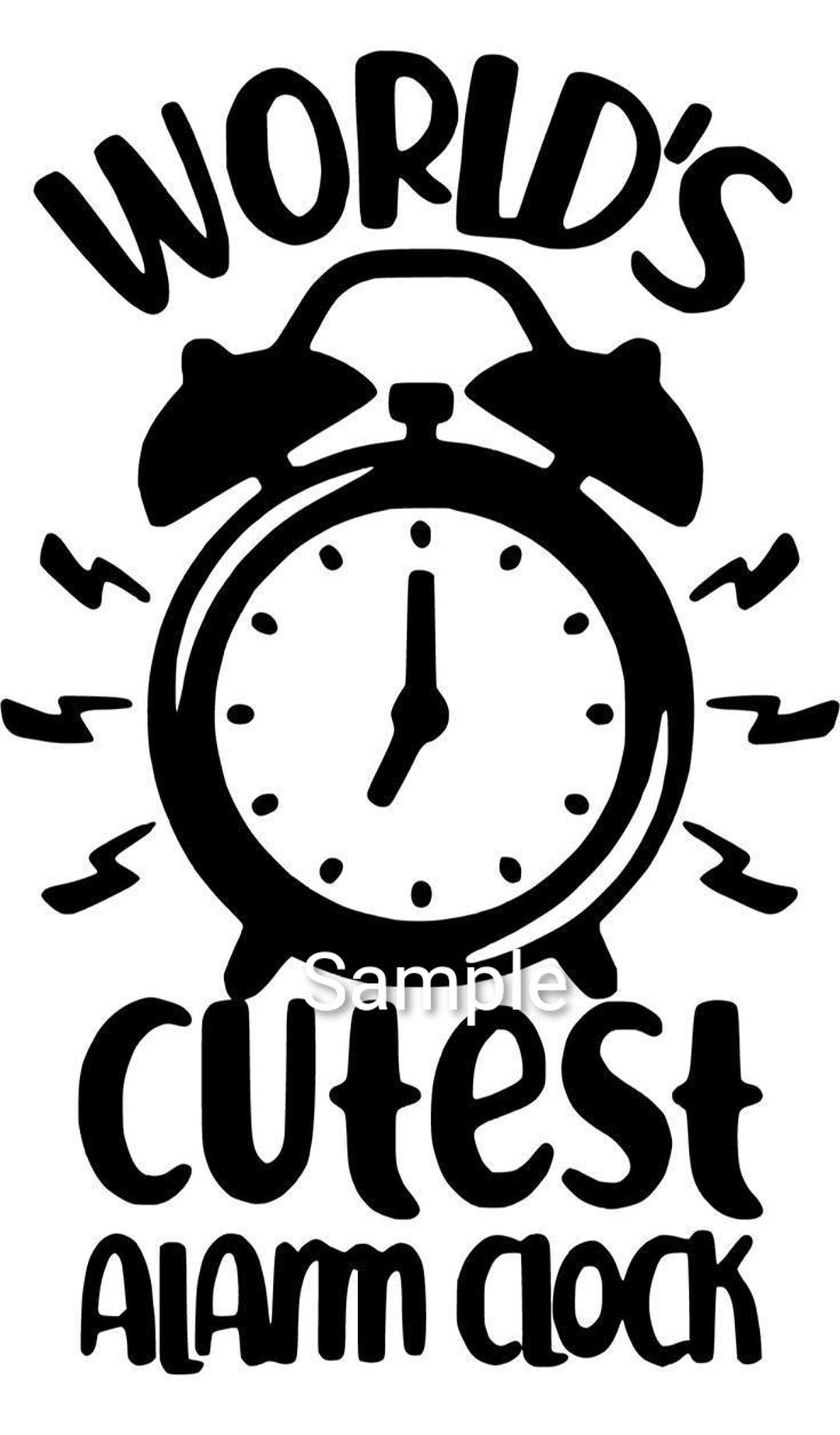 Welt süßeste Wecker Svg jpg dxf und PngDateien digitale Etsy Schweiz