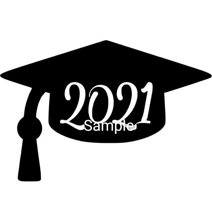 Download 2021 graduation cap svg jpg dxf and png files digital | Etsy