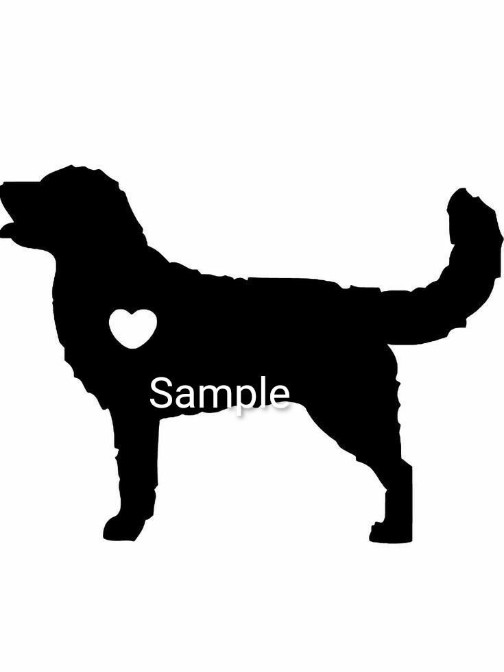 Golden retriever clipart silhouette jpg dxf and png files | Etsy