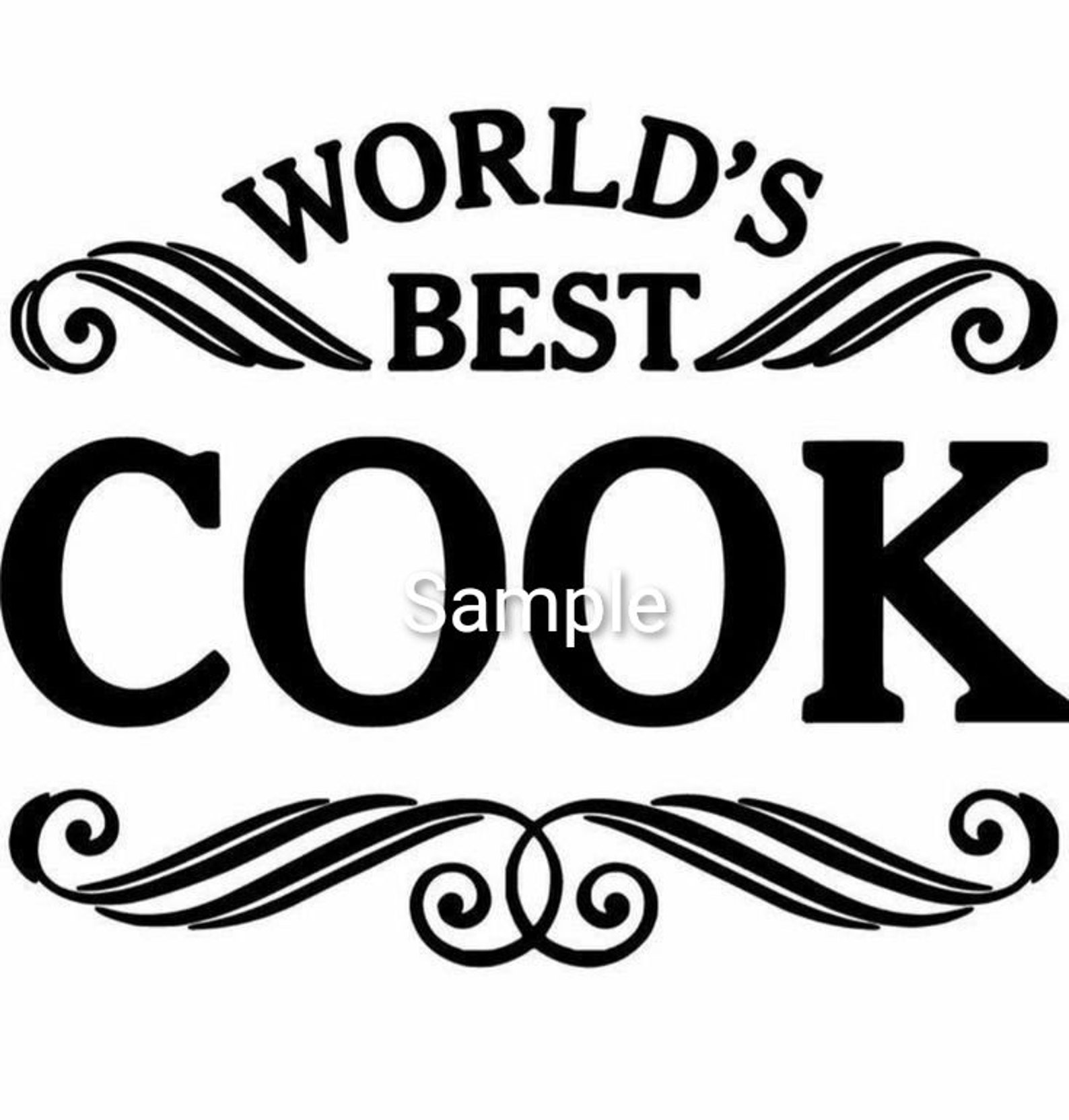 World's best cook svg jpg dxf and png files digital Etsy