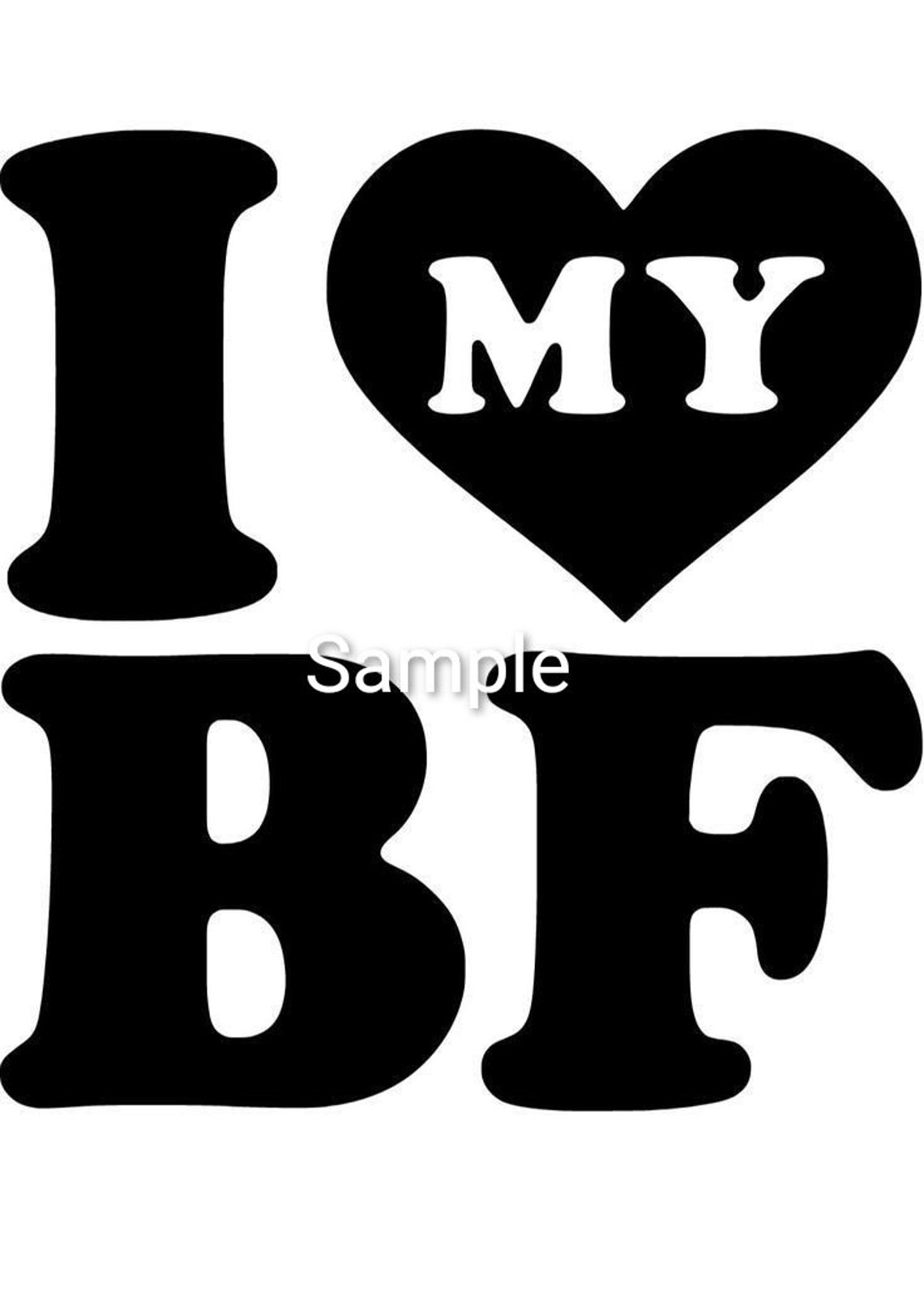 I love my boyfriend svg jpg dxf and png files digital Etsy