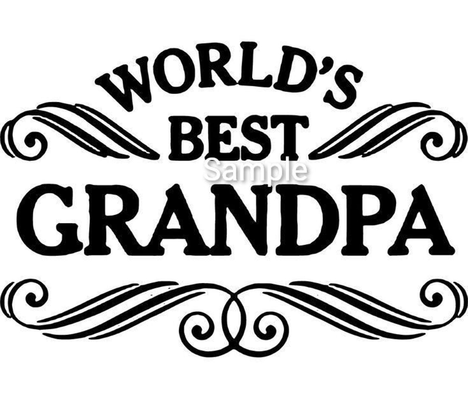 World's best grandpa svg jpg dxf and png files digital  Etsy