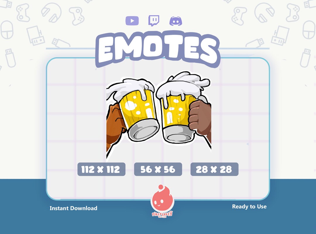 Twitch Emote / Cheers, Beer Toss, Bro Toss, Drink, Emote / Funny Emote