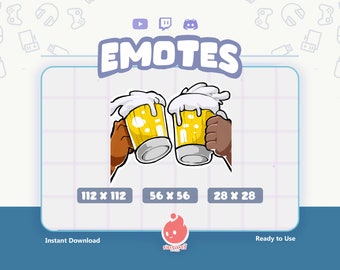 Twitch Emote / Cheers,  Beer Toss, Bro Toss, Drink,  Emote / Funny Emote / Diversity / Emote for Streamer / Stream Emoji / Discord / Youtube