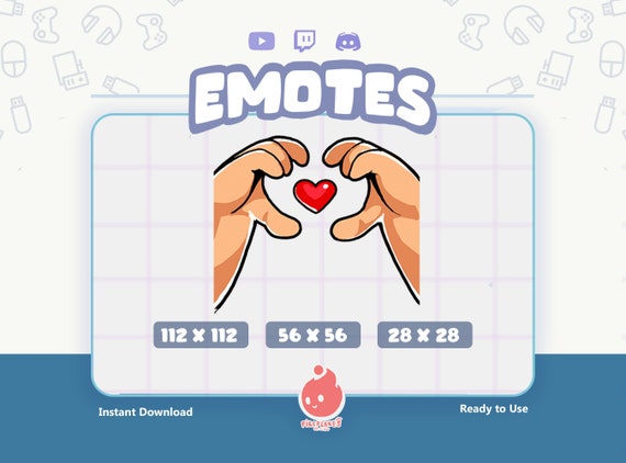 Twitch Emotes / Love Hand Sign / I Love You / (Download Now) 