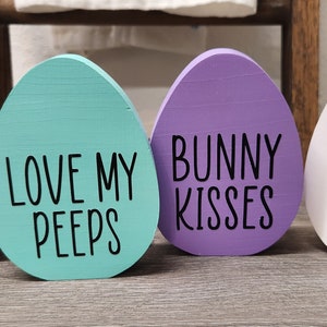 Easter Egg/Easter Decor/Wooden Eggs/Rae Dunn inspired/Made to order/Personalized Easter Egg/Handmade Wooden Easter Egg/Easter wood egg image 5