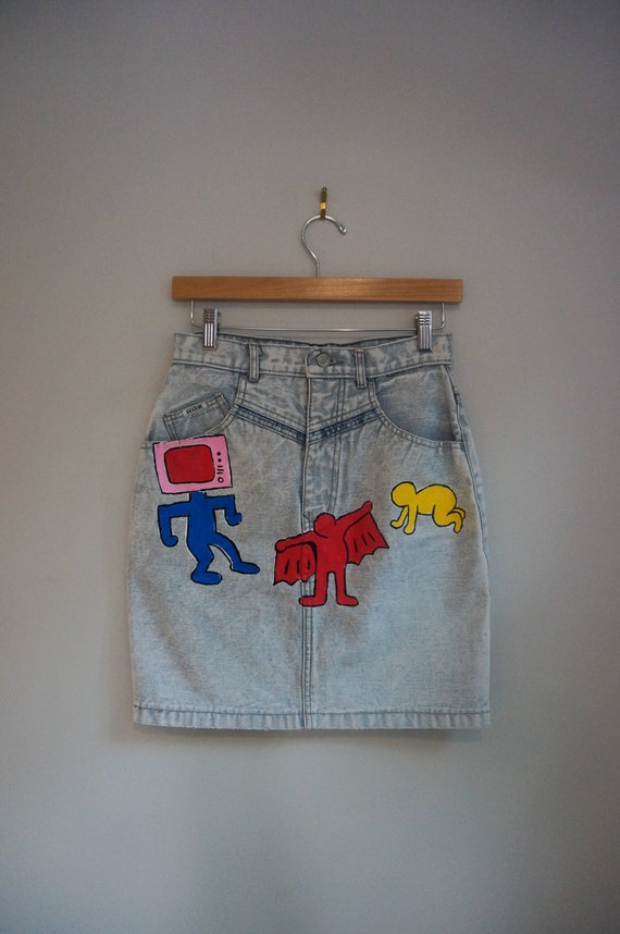 vintage painted denim Gem