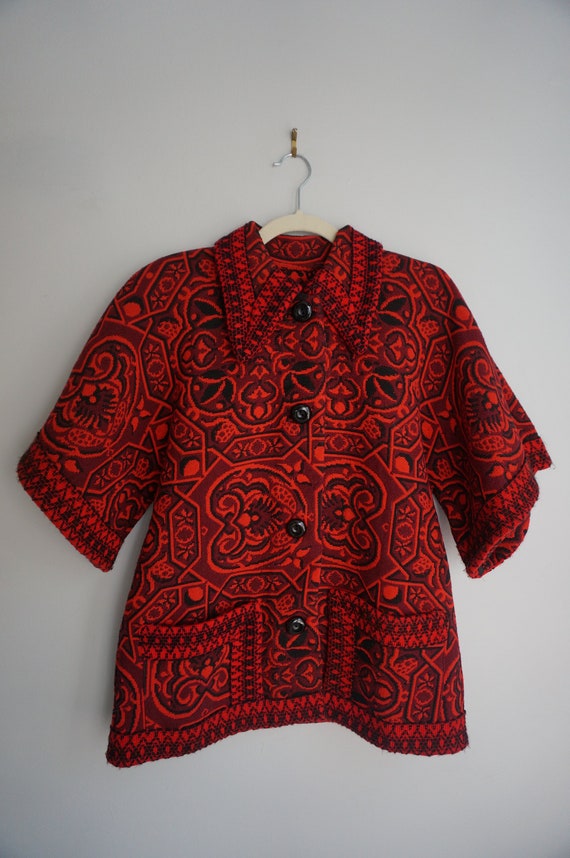 70s Vintage Tapestry Shirt Jacket