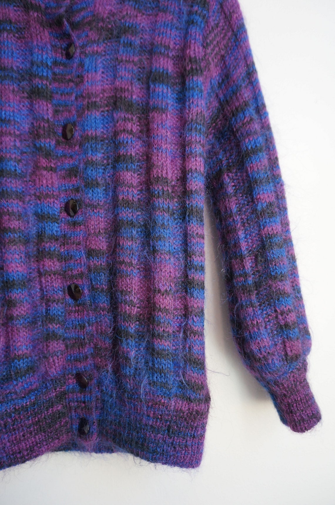 Vintage Mohair Cardigan Sweater - Etsy