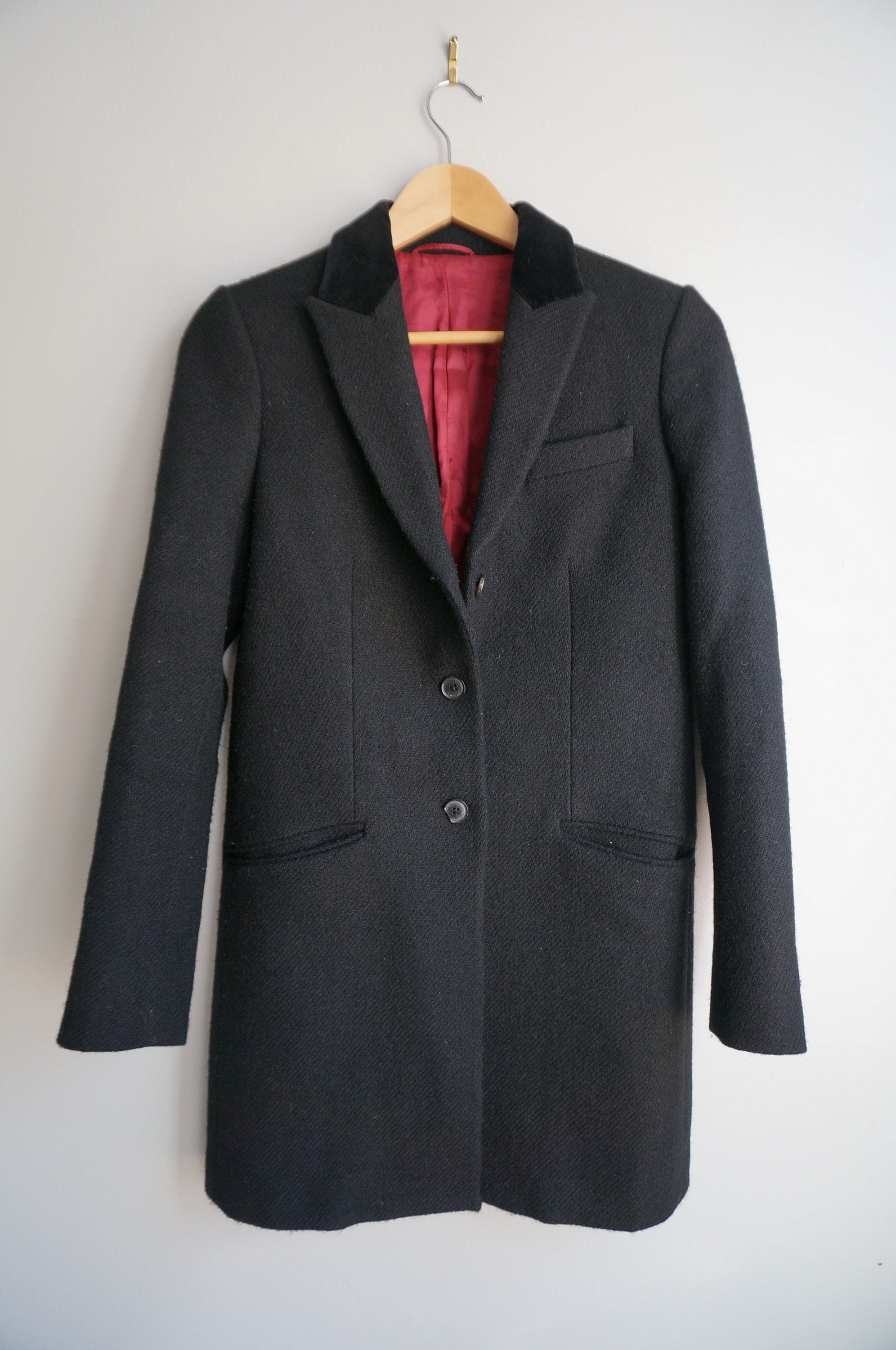 Walker Slater Harris Tweed Black Wool 