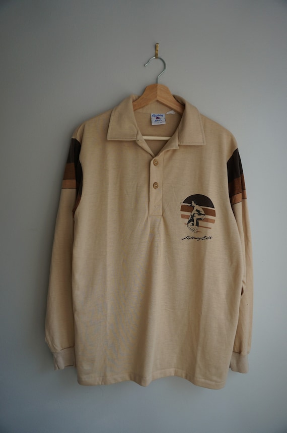 70s Vintage Lightning Bolt Surf Wear Shirt Men’s L