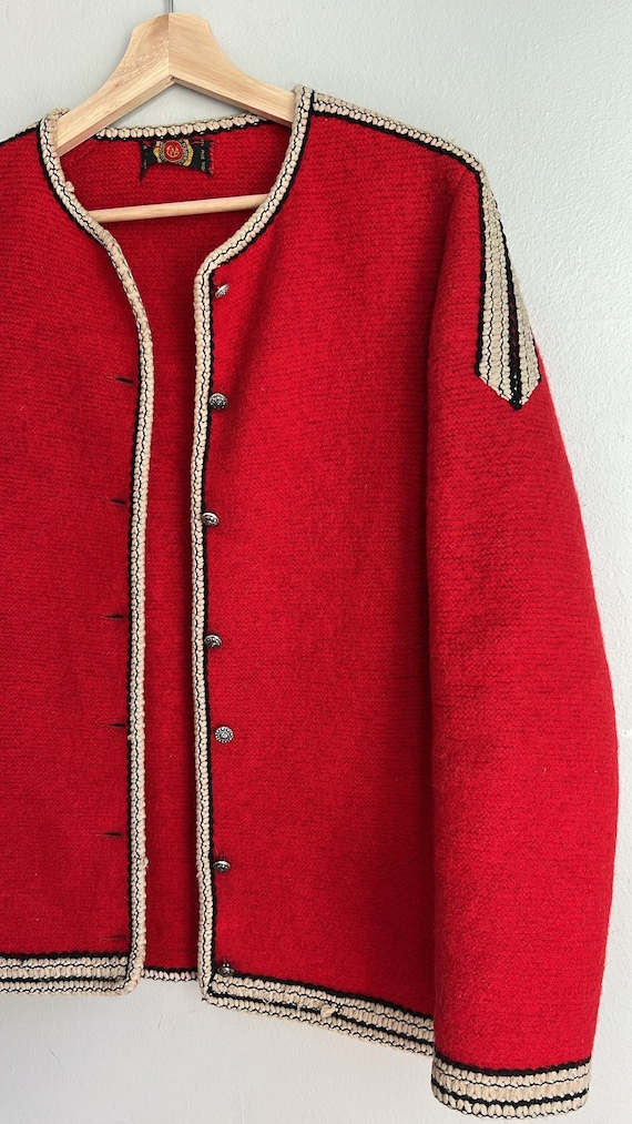 vintage red military jacket Gem