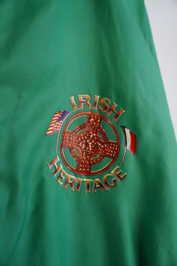 Vtg Irish Heritage Satin Jacket