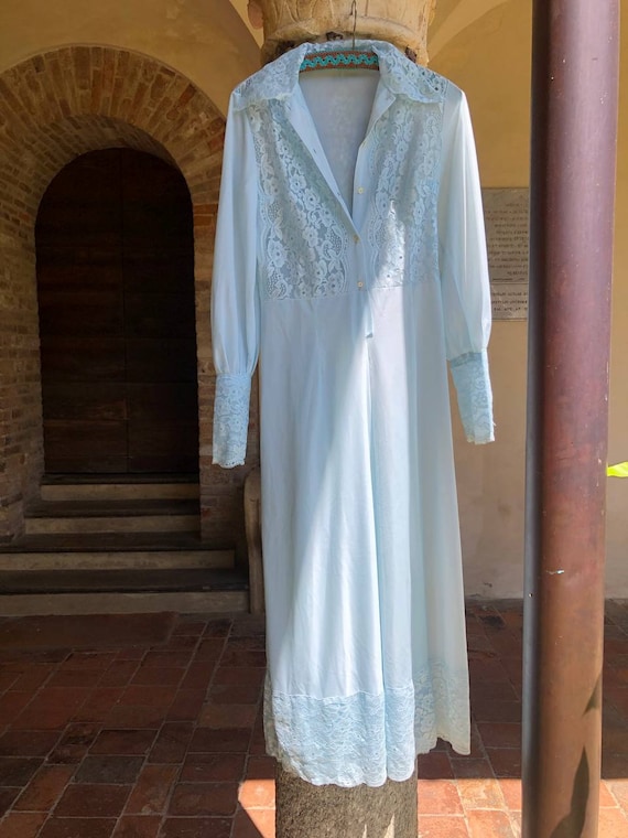 70s Italian Romantic Gown - image 1
