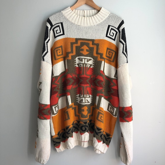 80’s Oversized Southwestern Sweater