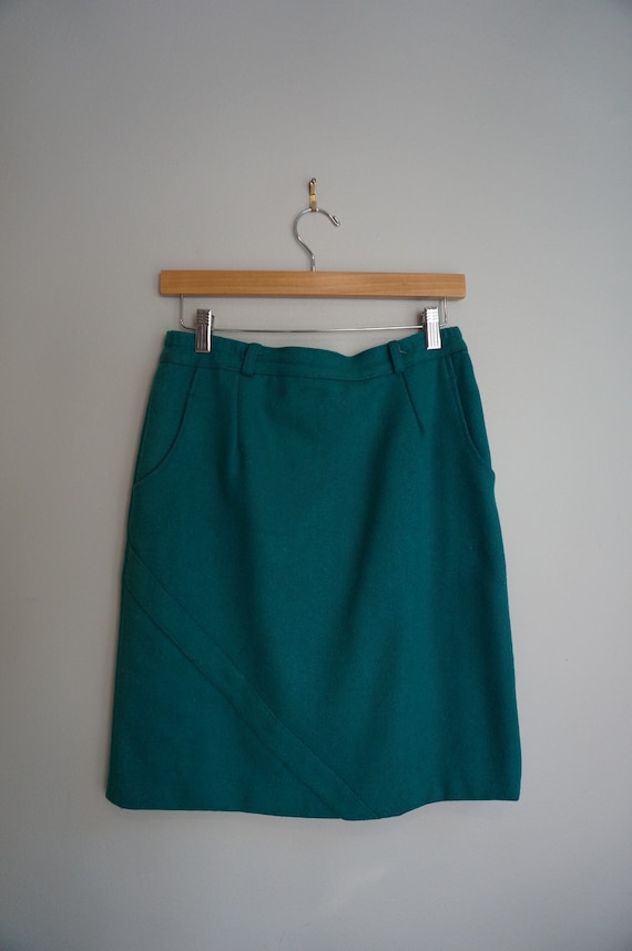60s Teal Skirt - Gem