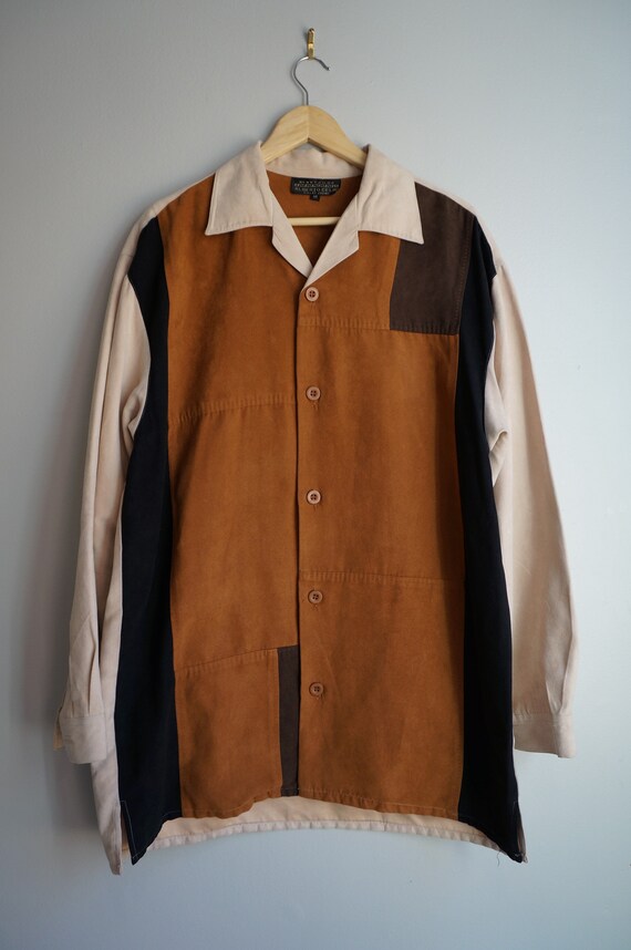 80’s Color Block Suede