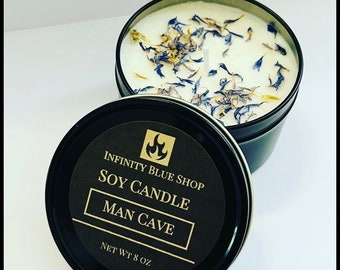Soy Candle: Gifts for Men (8 oz)