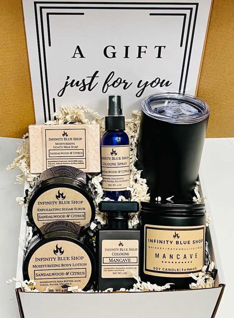 Men's Cologne Gift Set, Men's Self-care Package| Men's Gift| Men's ...