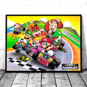 Super Mario Kart Poster - Size A3