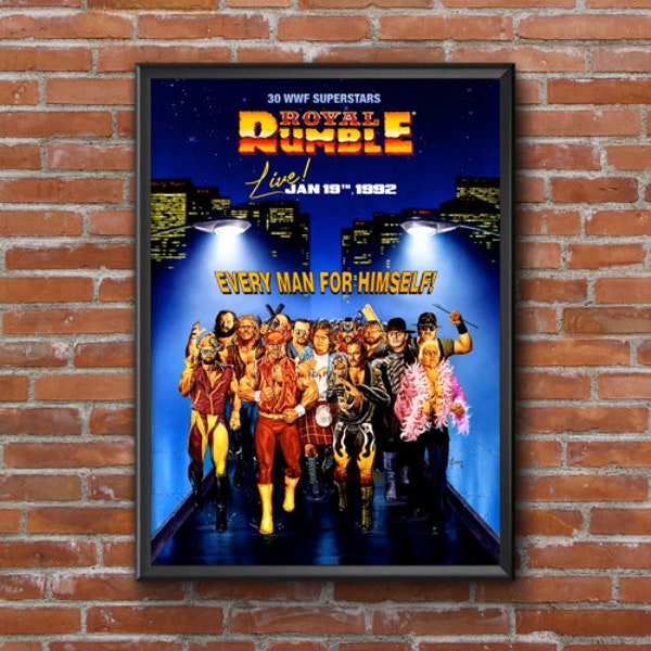A3 - WWF Royal Rumble 92 Poster