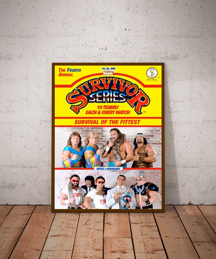 WWF Survivor Series 90 Poster A3 Vipers Vs Visionaries Etsy WWF Survivor Series 90 Poster A3 Vipers Vs Visionaries Etsy