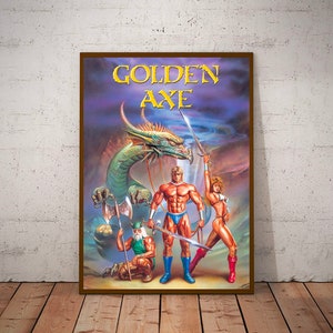 Golden Axe SEGA MEGADRIVE Poster Size A3 image 1