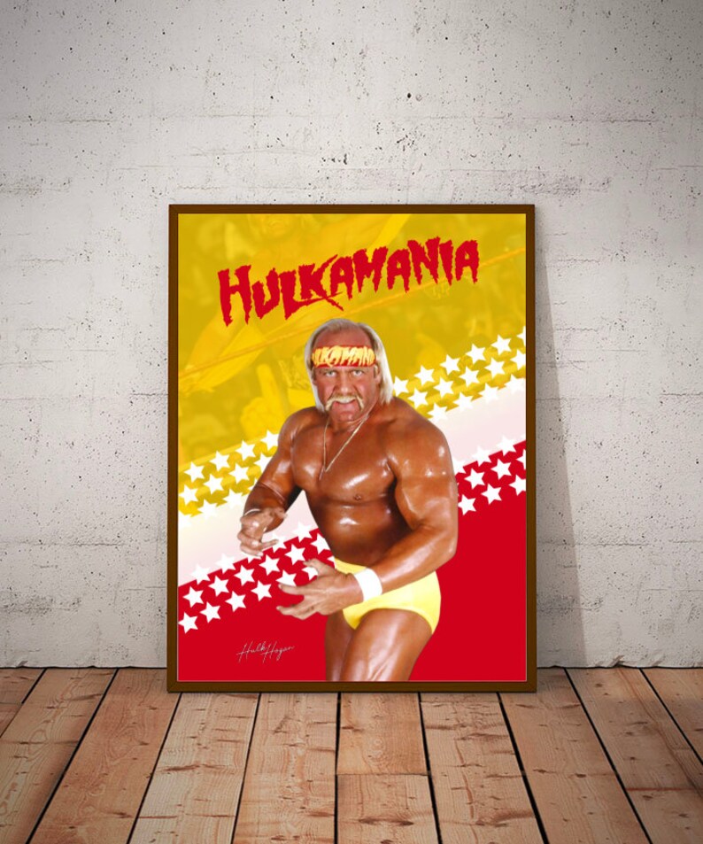 WWF Hulk Hogan Poster A3