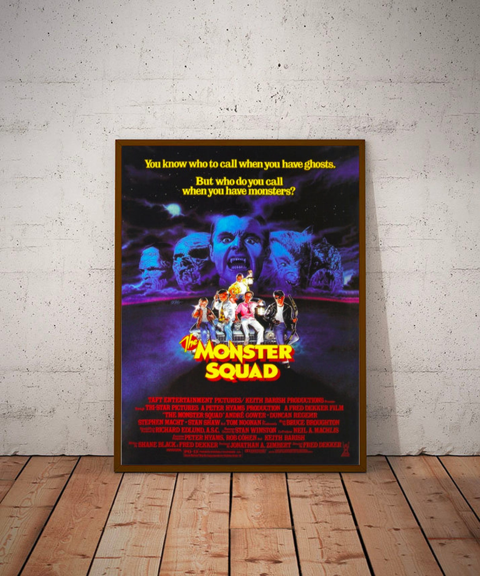 The Monster Squad Retro Movie Poster V2 Size A3 Etsy