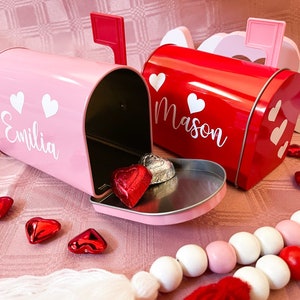 Kids Valentines Day Gift| Personalized Valentine's Day Mailbox for Kids| Valentine Gift Holder| Valentine Exchange| Valentine Gift for Kids