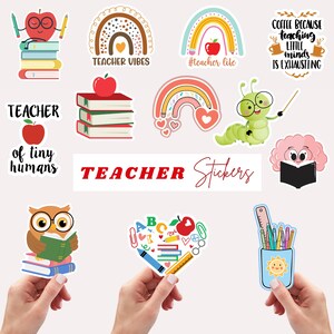 Teacher Stickers |Cute Teacher Gift | Back to School Sticker Pack | Teacher Appreciation Gift| Classroom Decor| Vinyl Stickers for Teachers