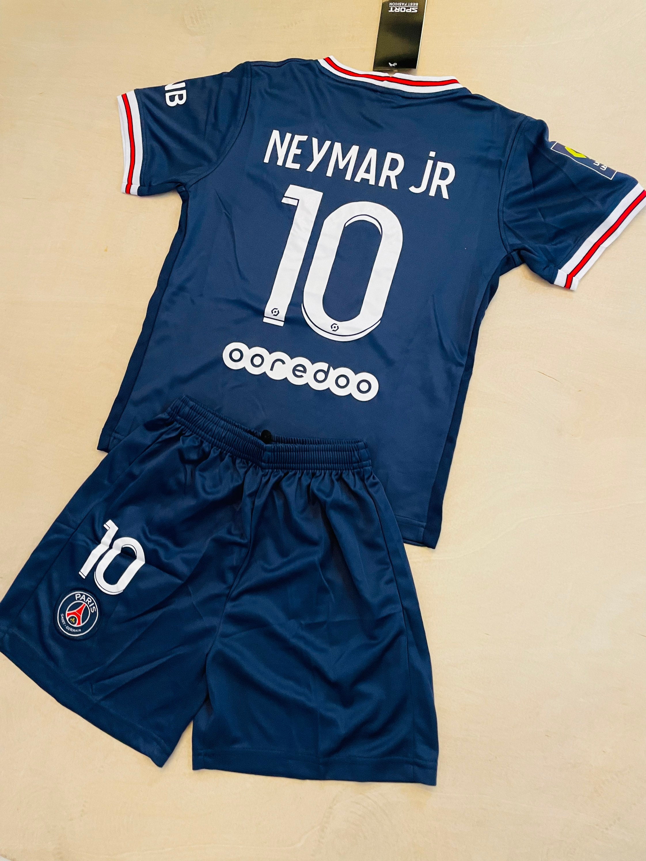 Neymar Jr 10 PSG home youth soccer jersey set for kids  Etsy