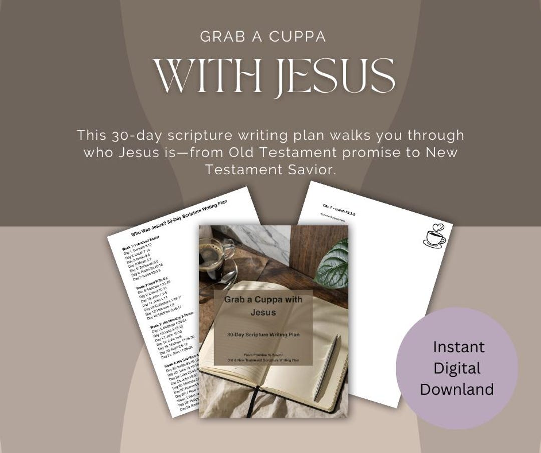 30-day Jesus Scripture Writing Plan | Old & New Testament Devotional ...