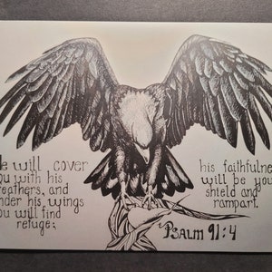 Psalm 91:4 Decorative Magnet