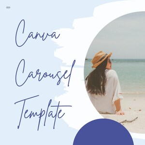 Canva カルーセル投稿テンプレート。Instagram テンプレート