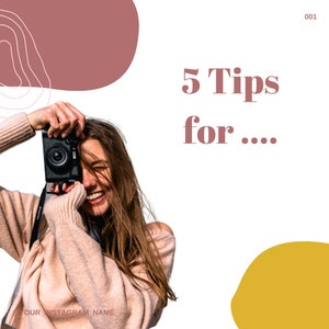 Canva Carousel Post Template. Instagram Template.
