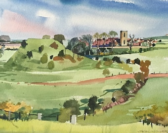 Out in the Country - 1994 - Original Watercolour by 20th Century British Artist John Howard ‘Jack’ Widgery 1923-1997