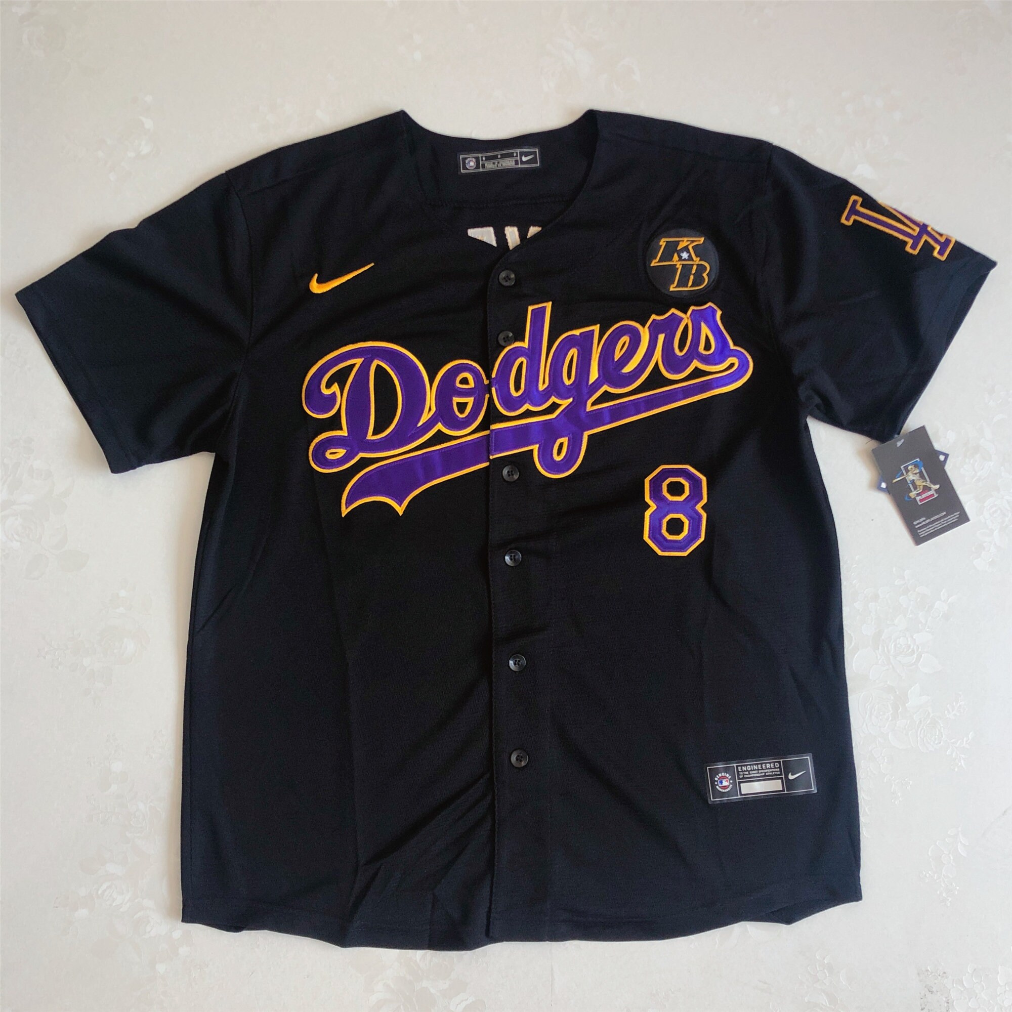 Kobe Bryant jersey Los Angeles Dodgers 824 jersey black Etsy