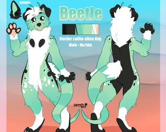 Fursona custom ych ref sheet || READ DESCRIPTION || furry base ych ref sheet