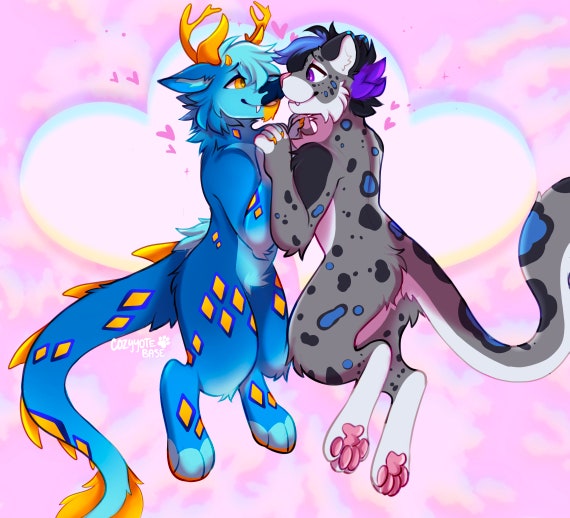 Couples Furry YCH || READ DESC || cute fursona ych || custom character base ych