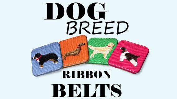 Embroidered Ribbon Belt Beagle Dog Belt Dog Themed Gifts - Etsy