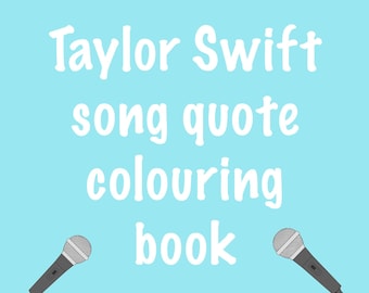 Taylor Swift Song quote Kleurboek