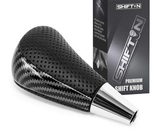 Black Carbon Fiber Gear Shift Knob Shifter fit for Toyota 4Runner Tacoma Camry Sienna Venza Rav-4 and Lexus ES GS350 LS Is RX350