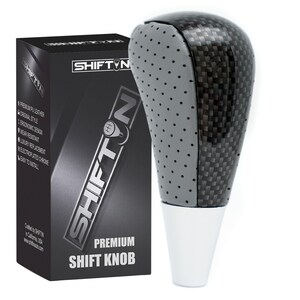 Gray Carbon Fiber Gear Shift Knob Shifter for Mazda Miata MX-5 NC Automatic AT