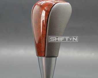 Perilla de cambio de marchas Shiftin de madera de nogal marrón y gris para Toyota Sienna, Lexus GS, RX, LS, ES, XG23