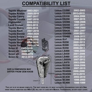 Pomo de cambio de marchas de fibra de carbono azul: actualización de posventa para Toyota y Lexus imagen 5