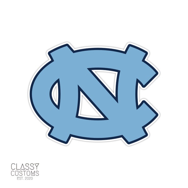 North Carolina Sticker | North Carolina Tar Heels | Athletic Logo Sticker | NCAA